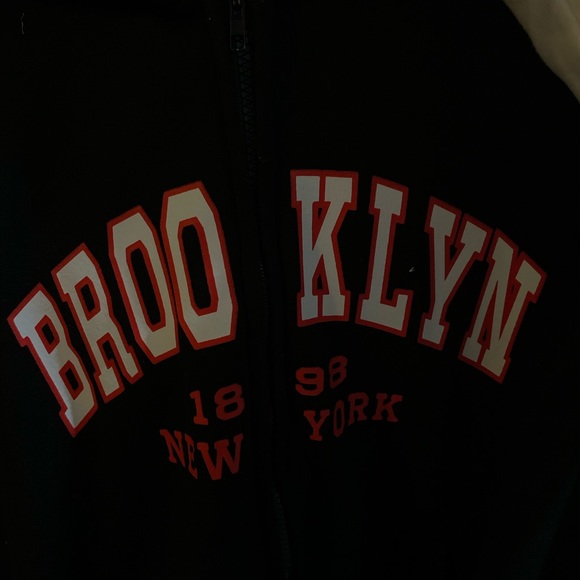 Black and Red Brooklyn Zip Up - Picture 2 of 3